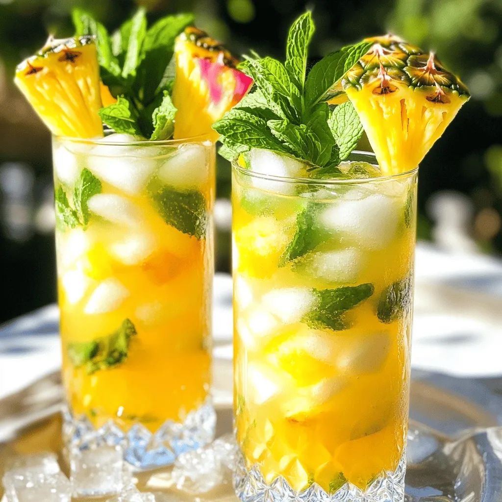 Pineapple Mint Spritz